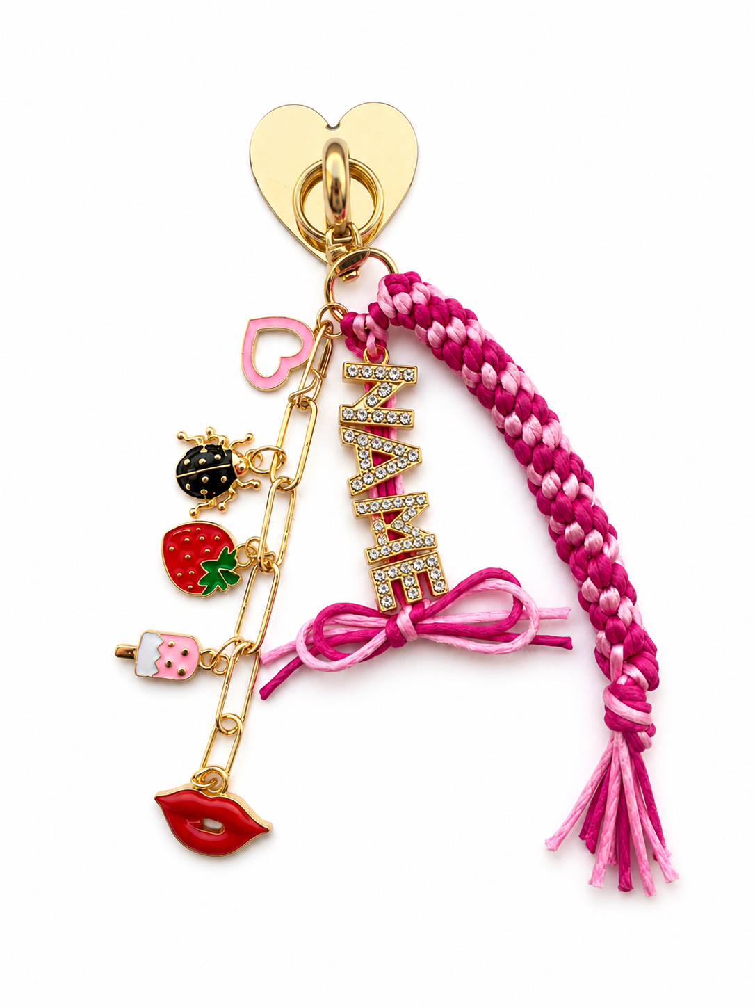 Whimsy Calling:Custom Name Phone Charm(Pick your color)